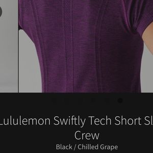 Lululemon swiftly tech short sleeve